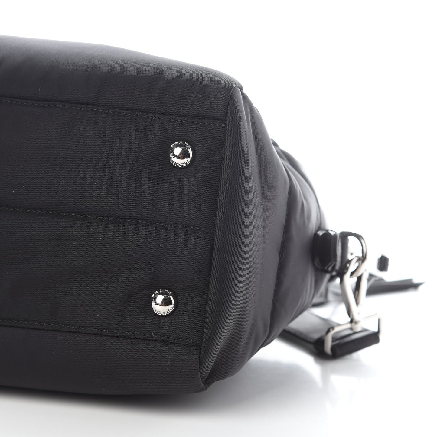 Tessuto Nylon Bomber Tote Black