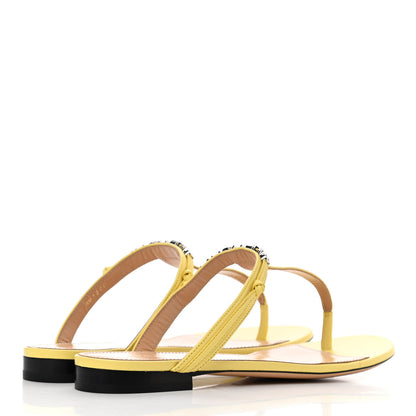 Givenchy Calfksin Elba Thong Sandals 39 Pale Yellow 4 of 9