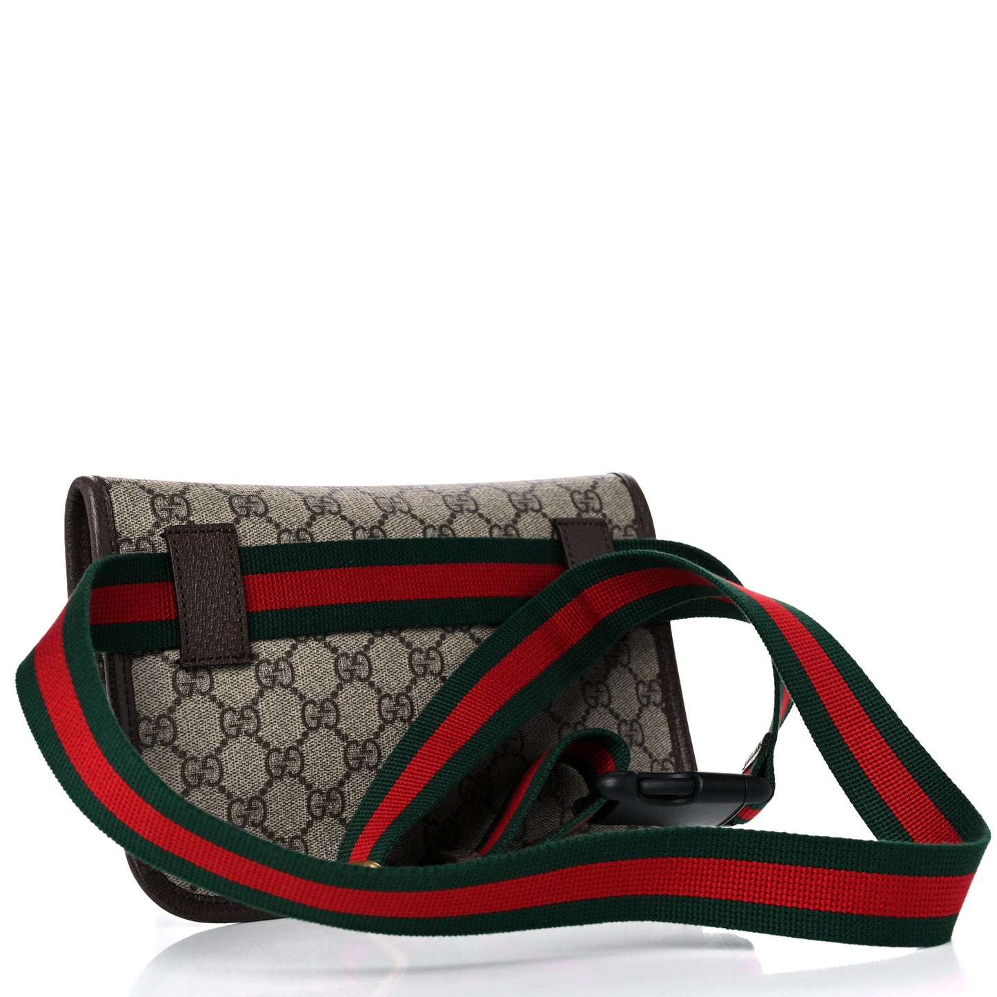 GG Supreme Monogram Neo Vintage Web Belt Bag Brown