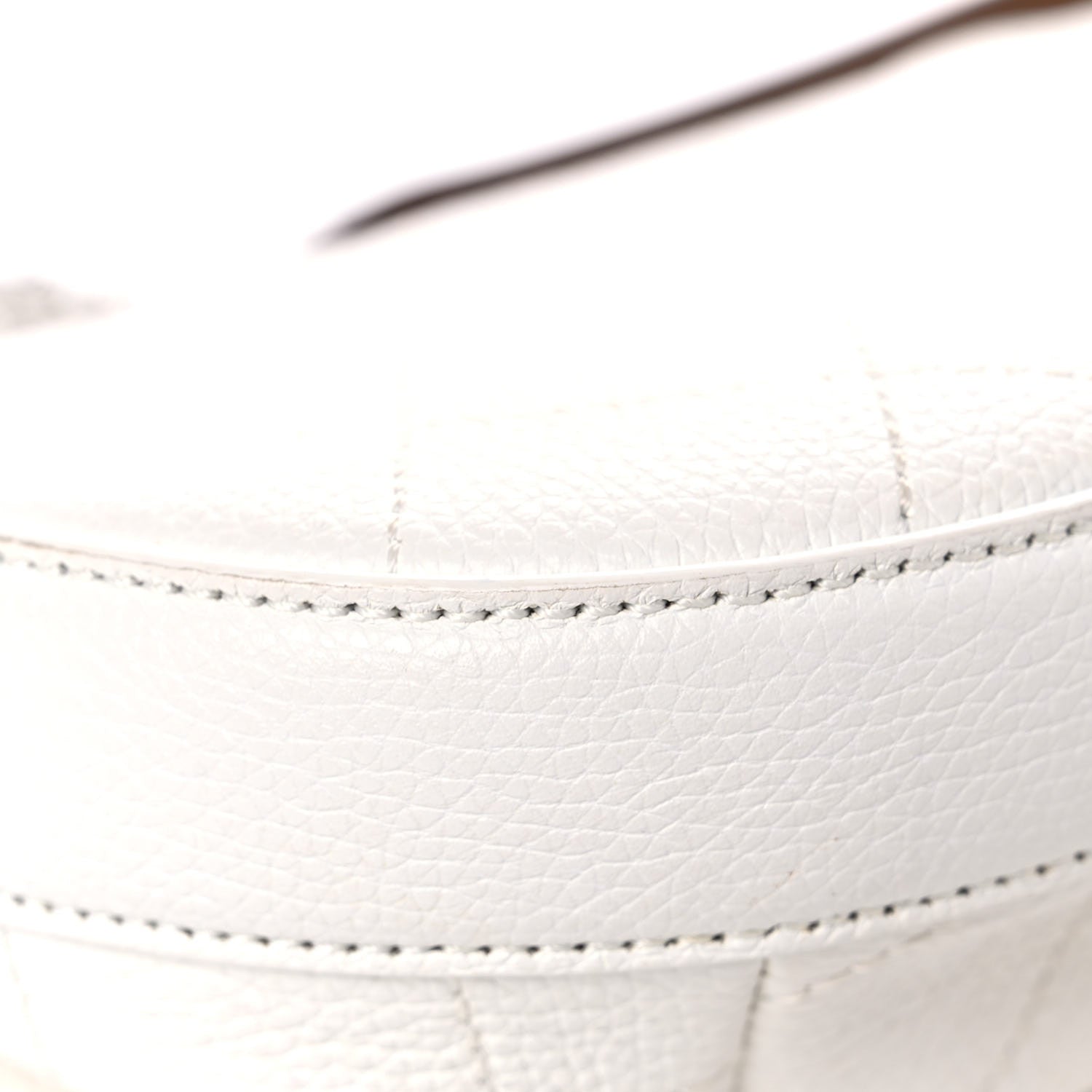 Chanel Calfskin Stitched Flap Bag White 9 of 15