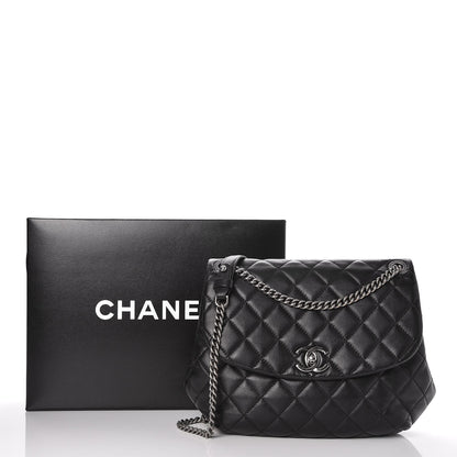 Chanel Lambskin Quilted Large Daily Supple Flap Black 8 of 8
