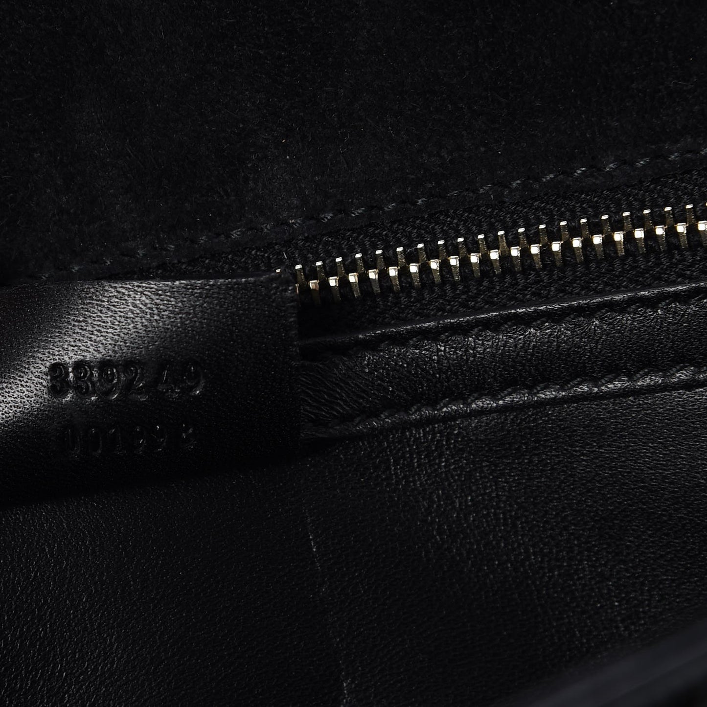 Patent Microguccissima Medium Broadway Clutch Black