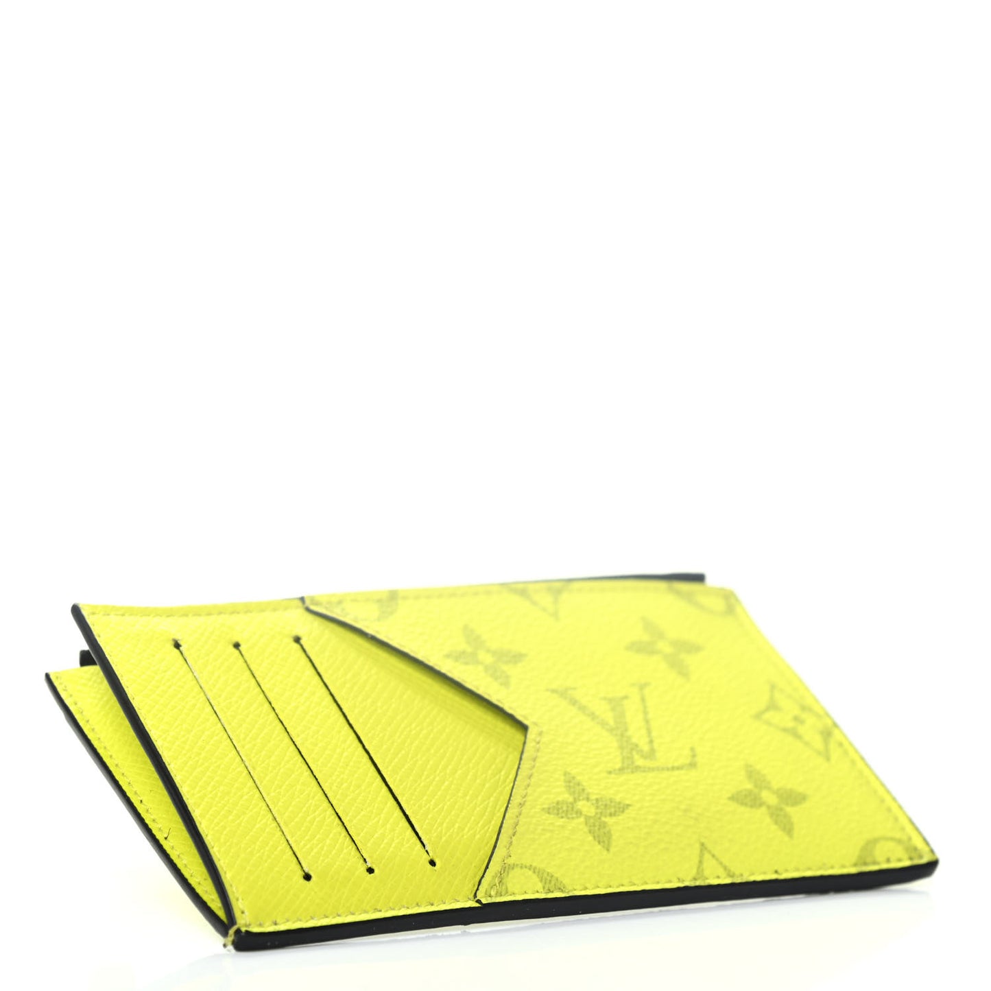 Monogram Taiga Coin Card Holder Yellow