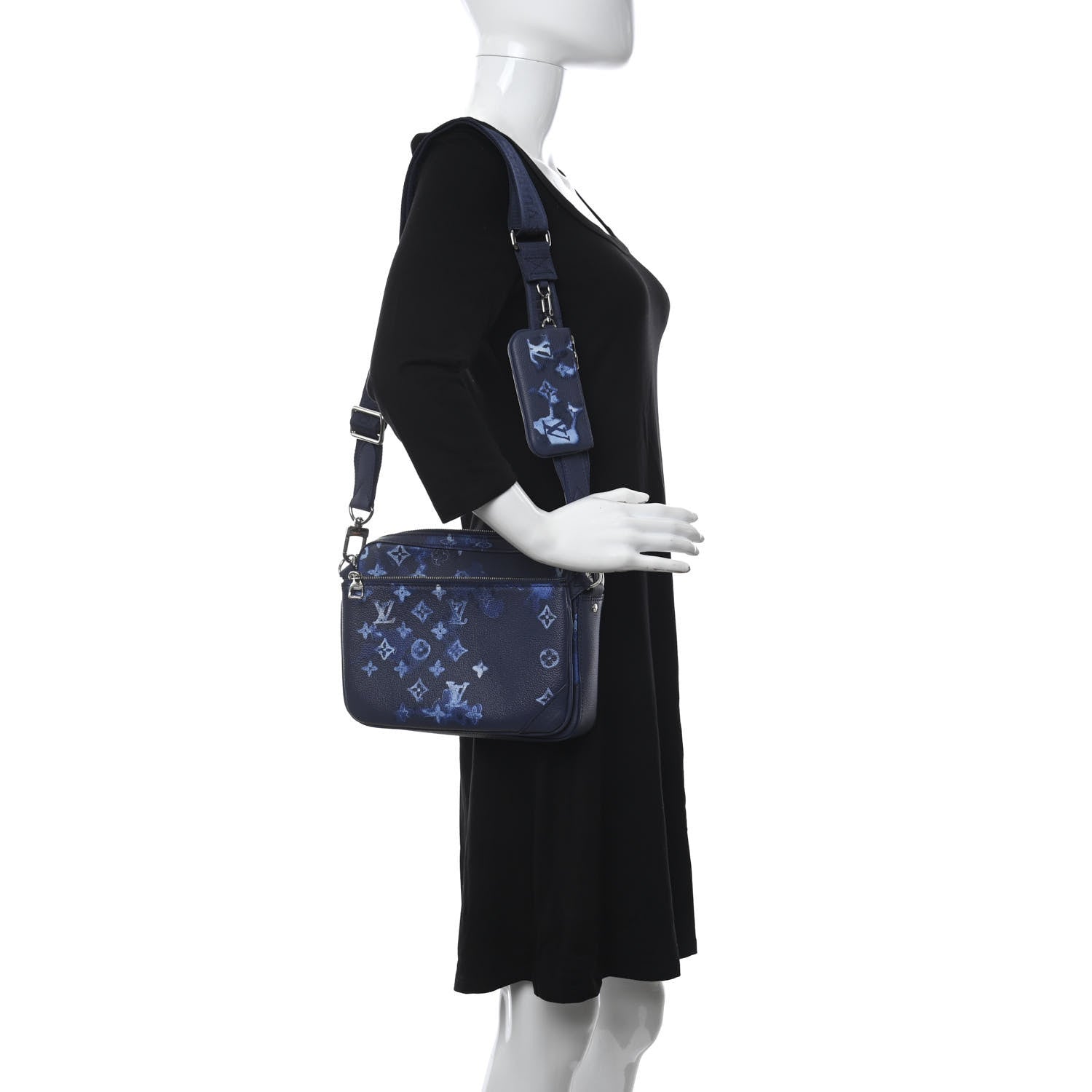Louis Vuitton Monogram Ink Watercolor Trio Messenger Bag Blue 2 of 11