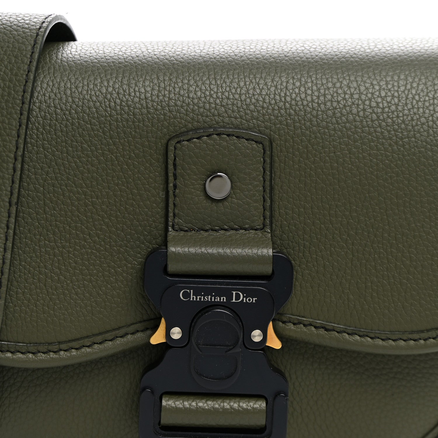 Christian Dior Grained Calfskin Mini Gallop Bag With Strap Green 7 of 9