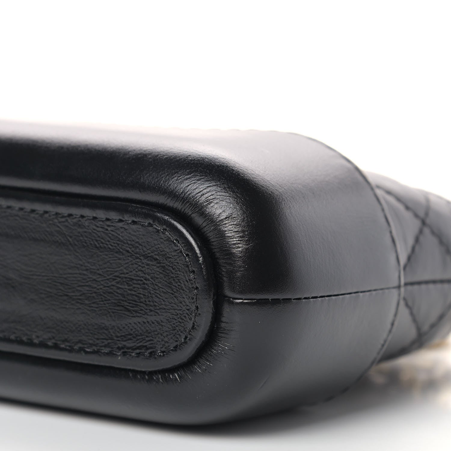 Chanel Aged Calfskin Quilted Small Gabrielle Clutch With Chain Black 10 of 10
