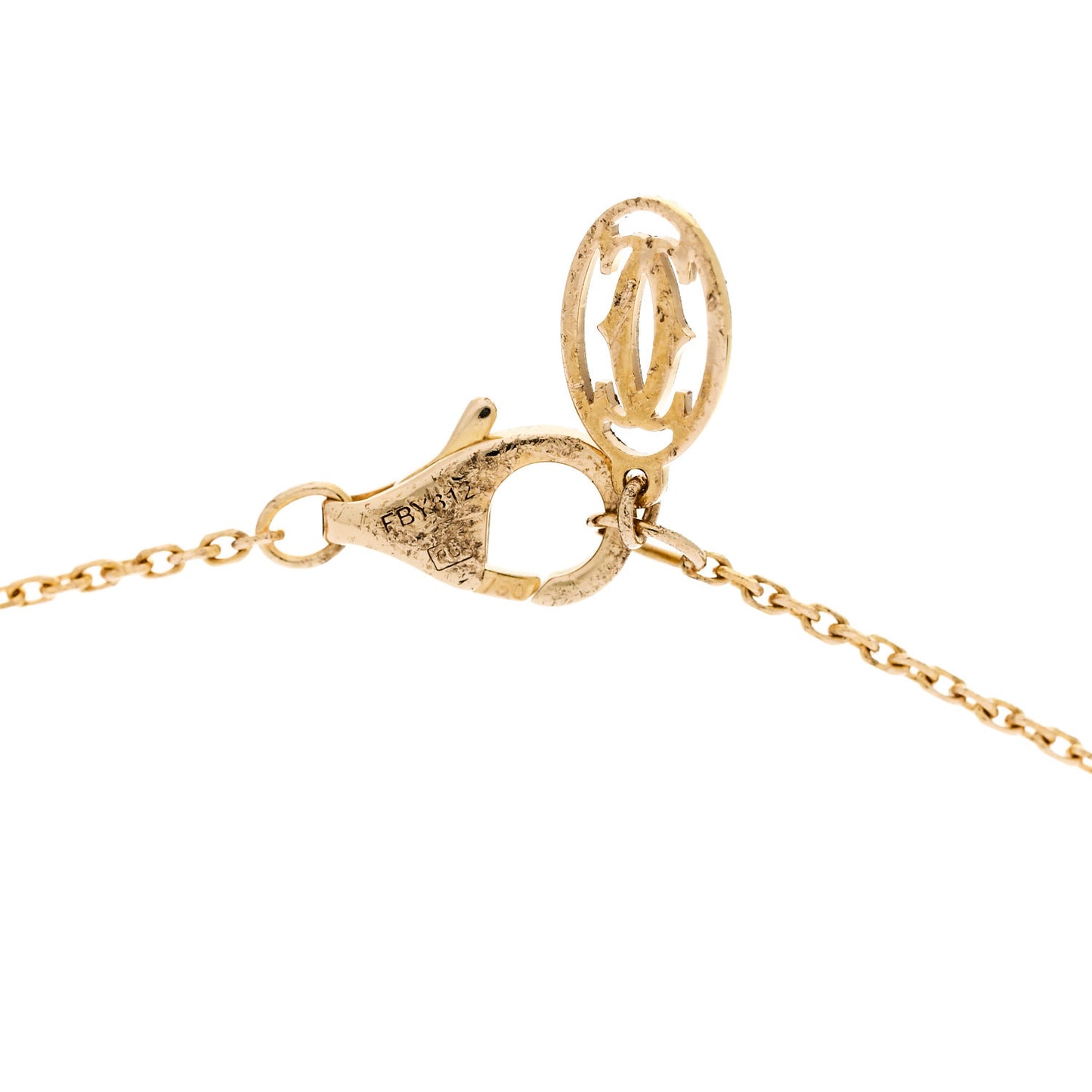 18K Yellow Gold Diamond XS D'Amour Pendant Necklace