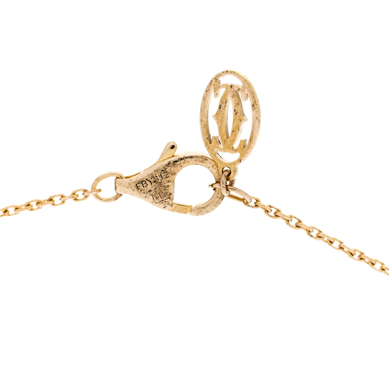 Cartier 18K Yellow Gold Diamond XS D'Amour Pendant Necklace 5 of 8