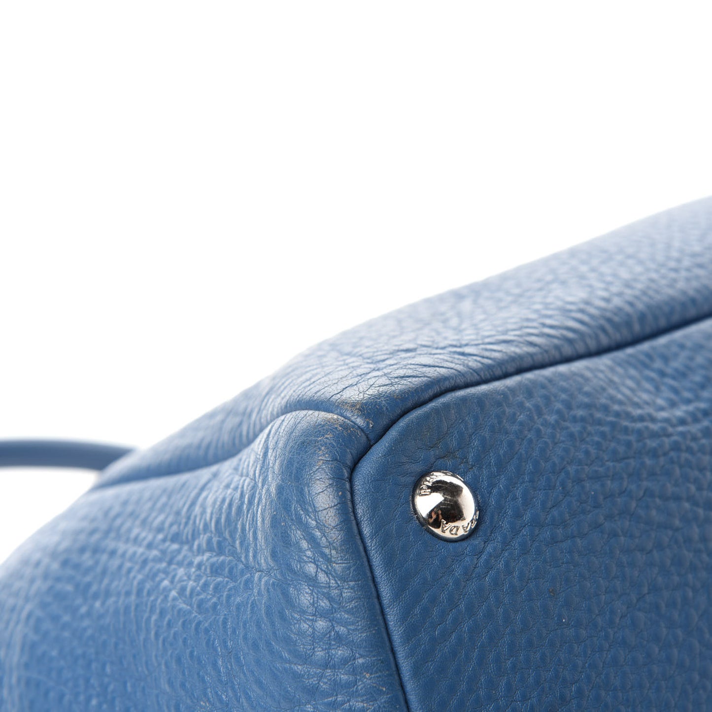 Vitello Daino Double Handle Satchel Cobalto