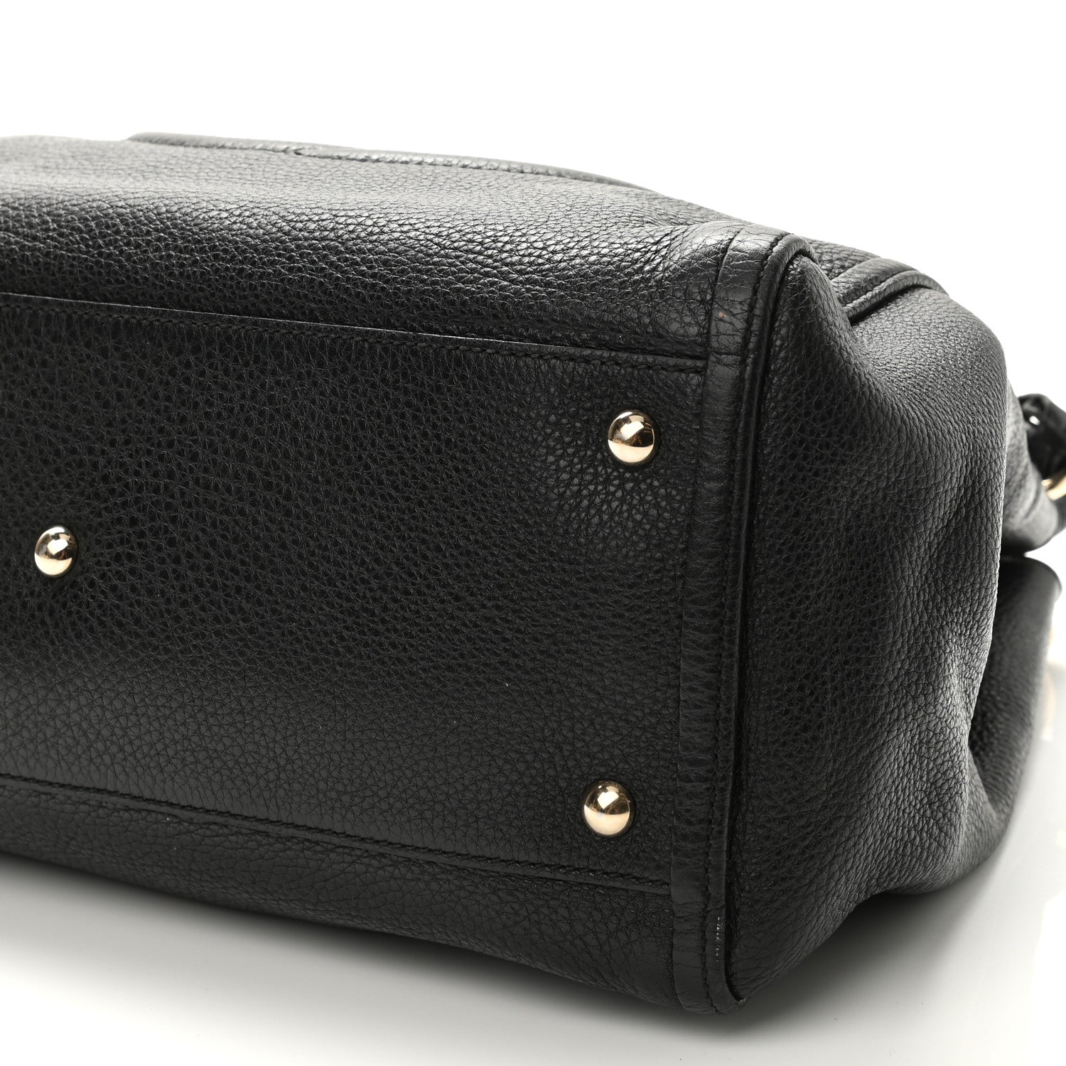 Gucci Pebbled Calfskin Medium Soho Shoulder Bag Black 11 of 11