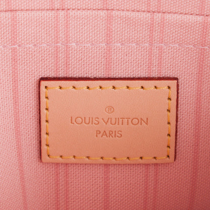 Louis Vuitton Damier Azur Neverfull MM GM Pochette Rose Ballerine 6 of 7