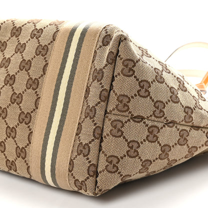 Gucci Monogram Web Medium Jolie Tote Yellow 9 of 10