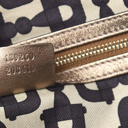 Gucci Monogram Large Jolicoeur Tote Gold 6 of 9