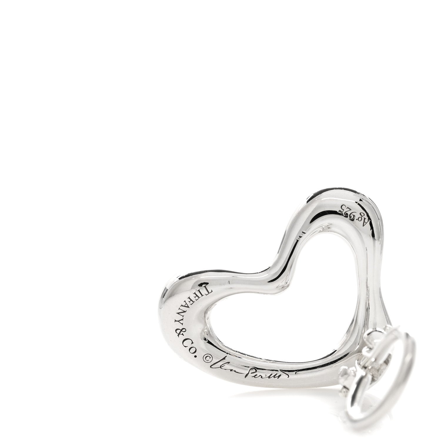 Tiffany Sterling Silver Elsa Peretti Open Heart Clip-On Earrings 3 of 3