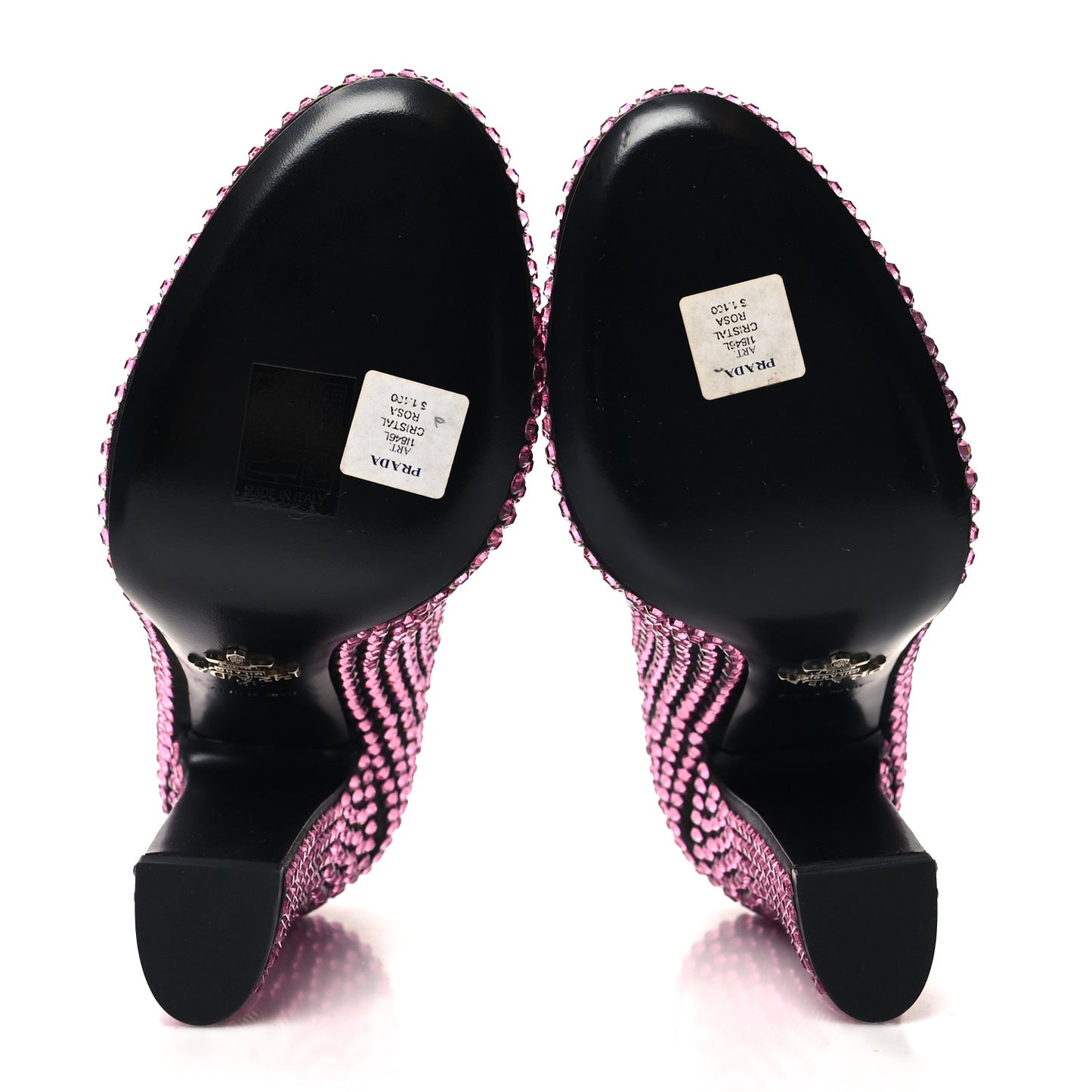 Satin Crystal 85mm Pumps 38 Rosa