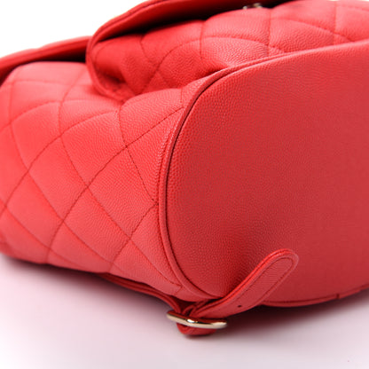 Chanel Caviar Quilted Backpack Red 5 of 8