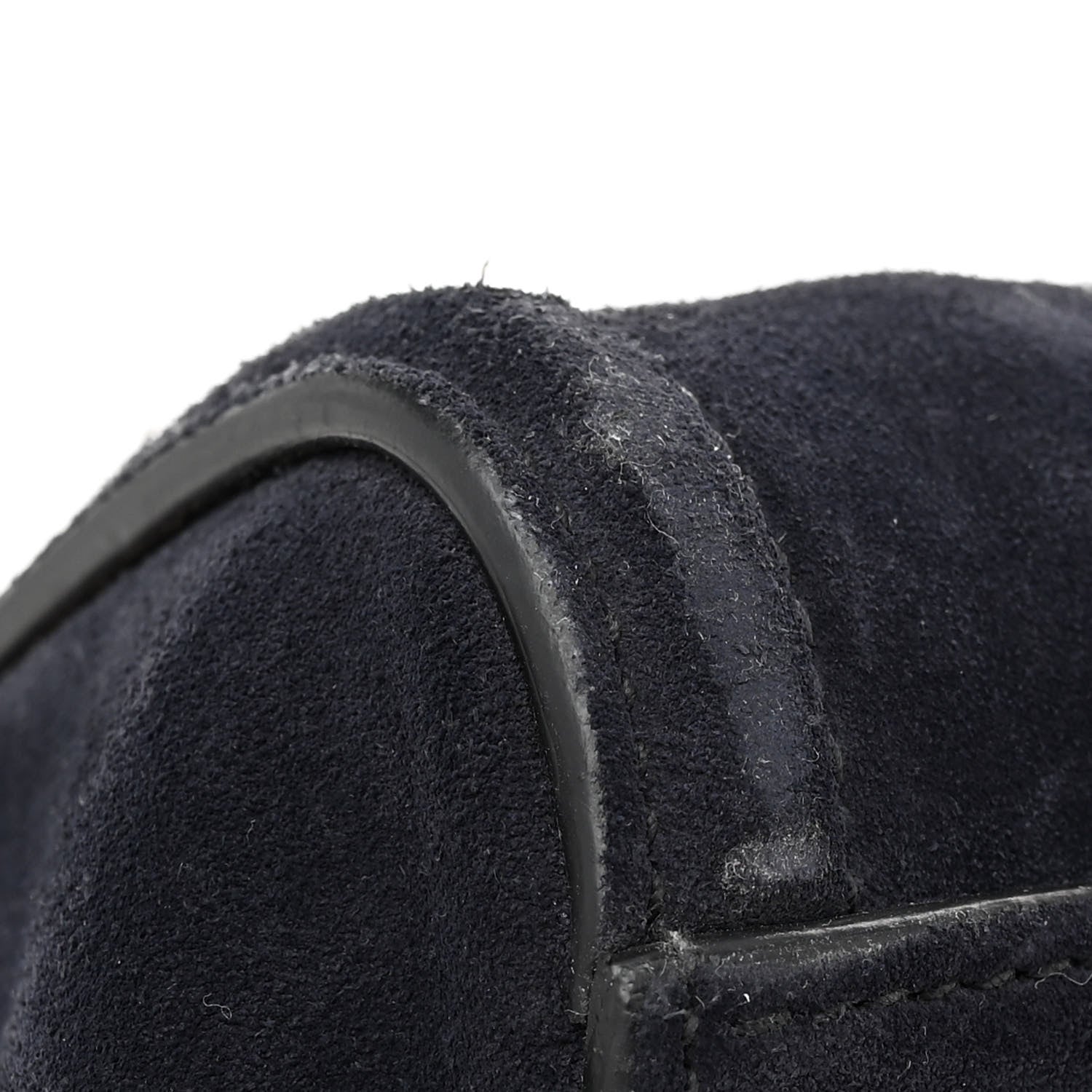 Prada Denim Suede Scamosciato Twin Pocket Tote Bleu 14 of 15