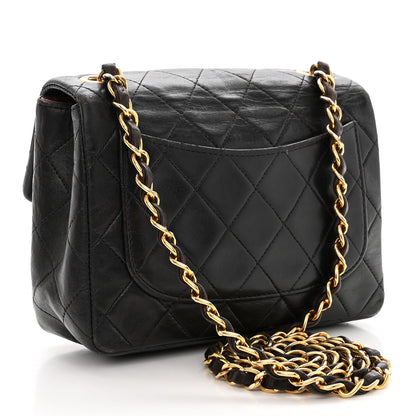 Chanel Lambskin Quilted Mini Square Flap Black 3 of 10