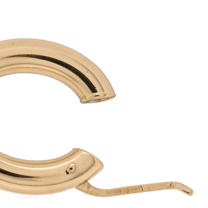 Roberto Coin 18K Yellow Gold Classics Oval Hoop Earrings 4 of 4