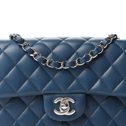 Chanel Lambskin Quilted Mini Rectangular Flap Dark Blue 11 of 12