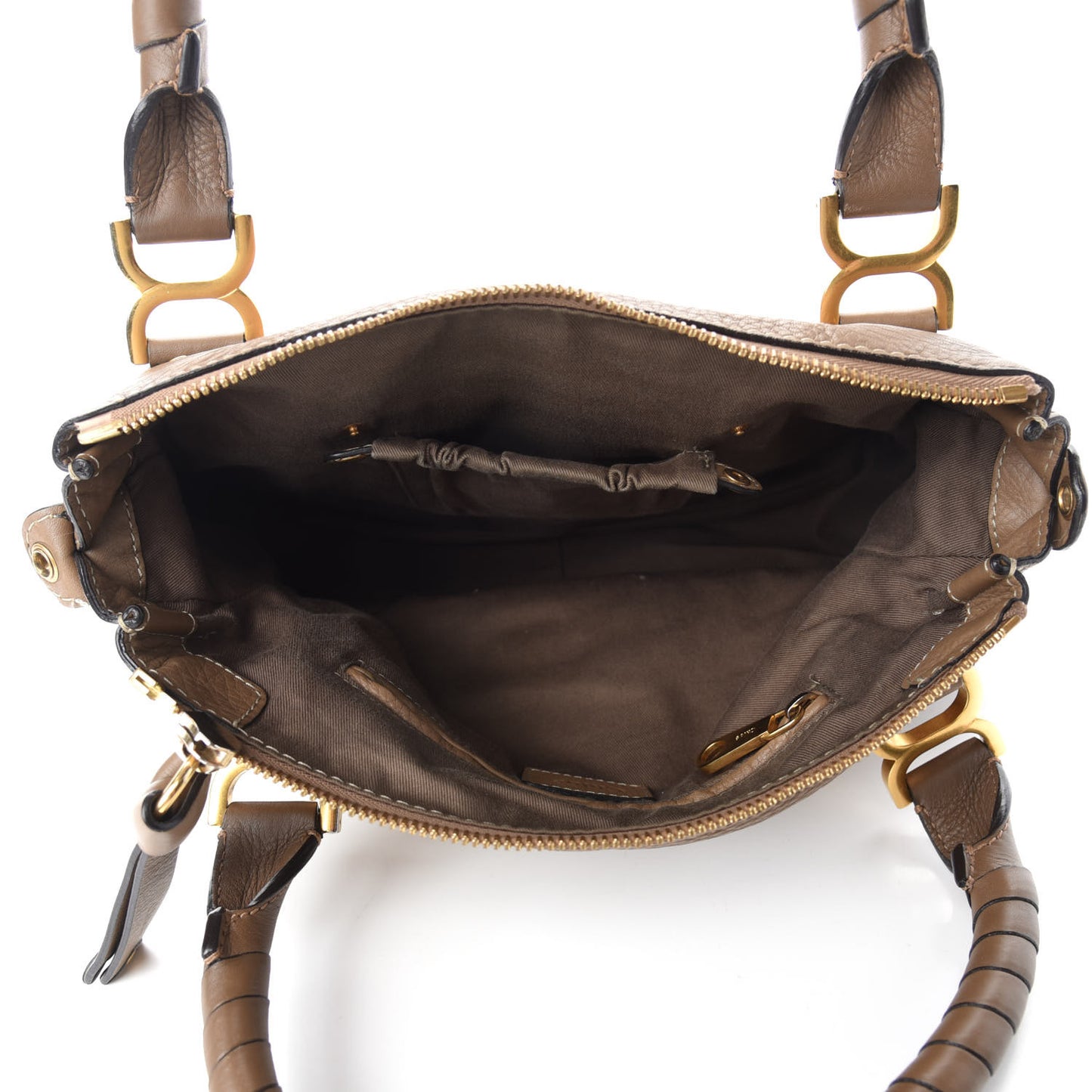 Calfskin Medium Marcie Satchel Nut