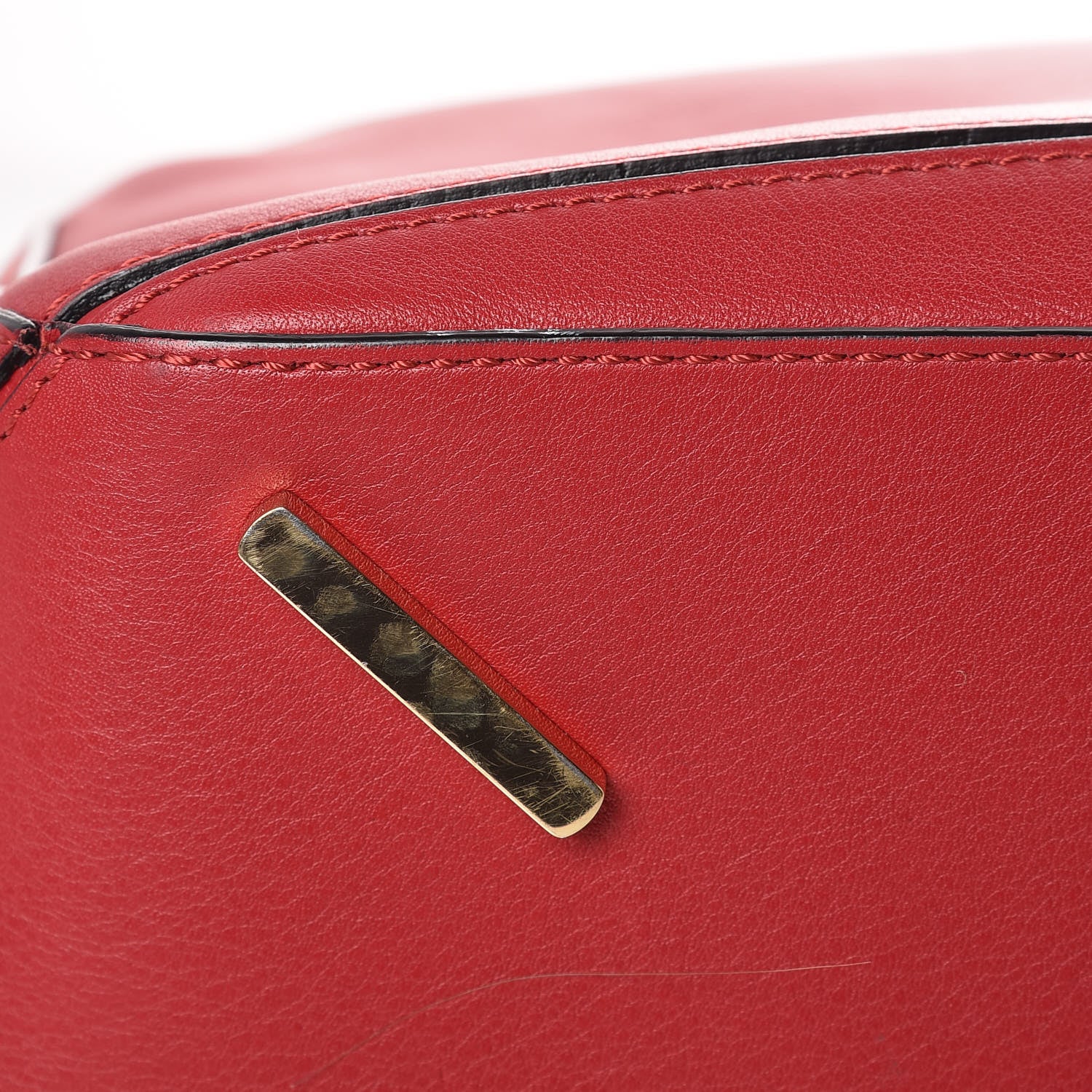 Loewe Calfskin Puzzle Bag Rouge 10 of 11