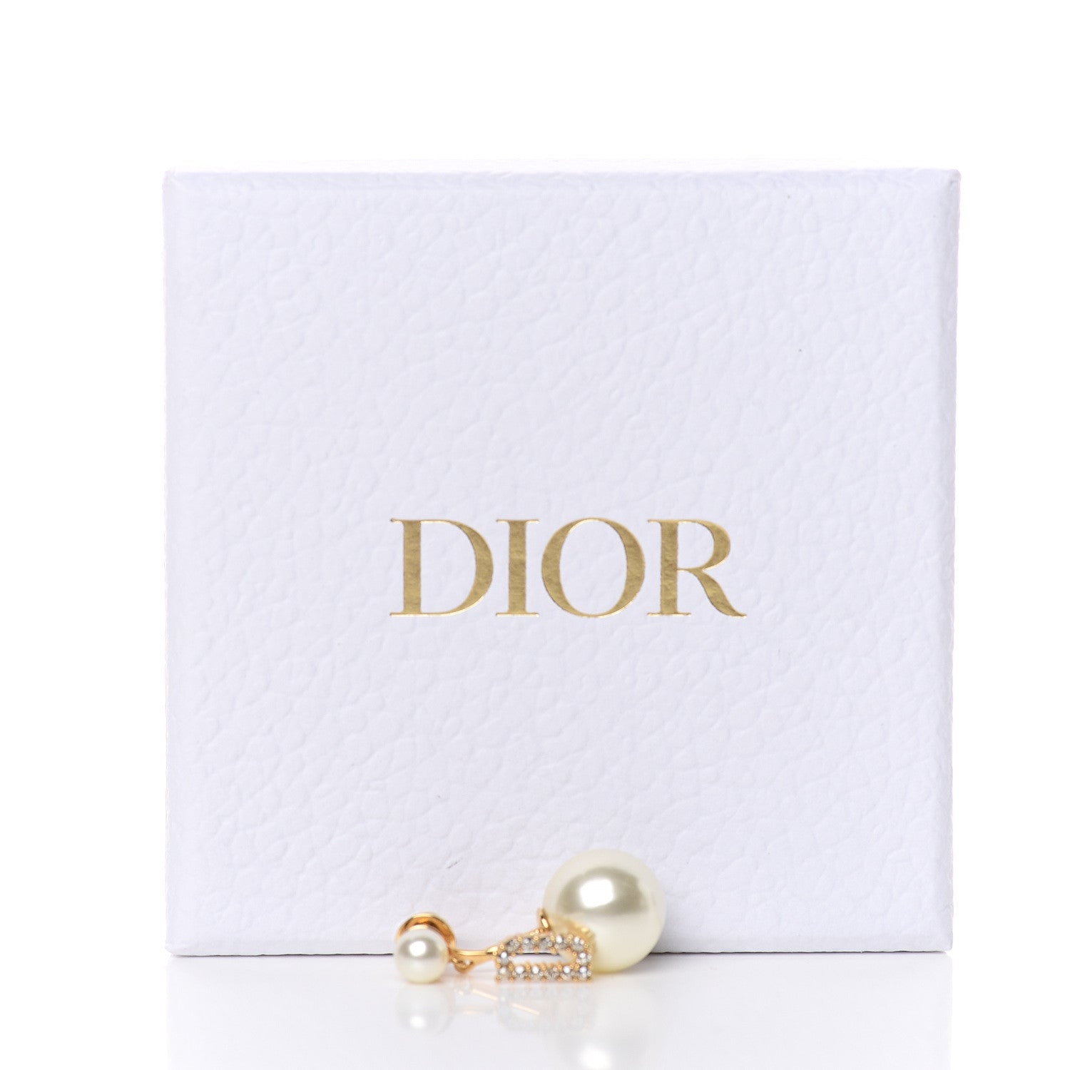 Christian Dior Crystal Pearl My ABCDior D Tribale Earring Gold 6 of 6