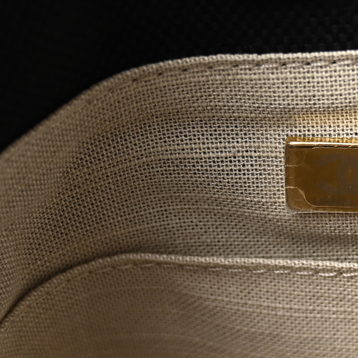 Chanel Cotton Medium Deauville Tote Black White 8 of 11