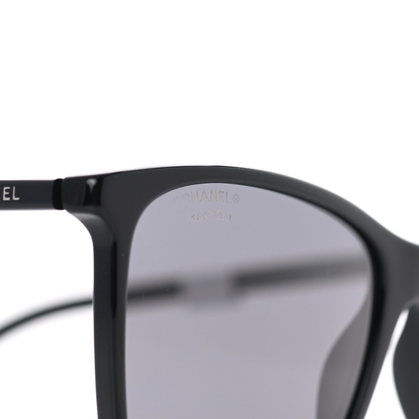 Acetate Polarized Square Sunglasses 5447 Black