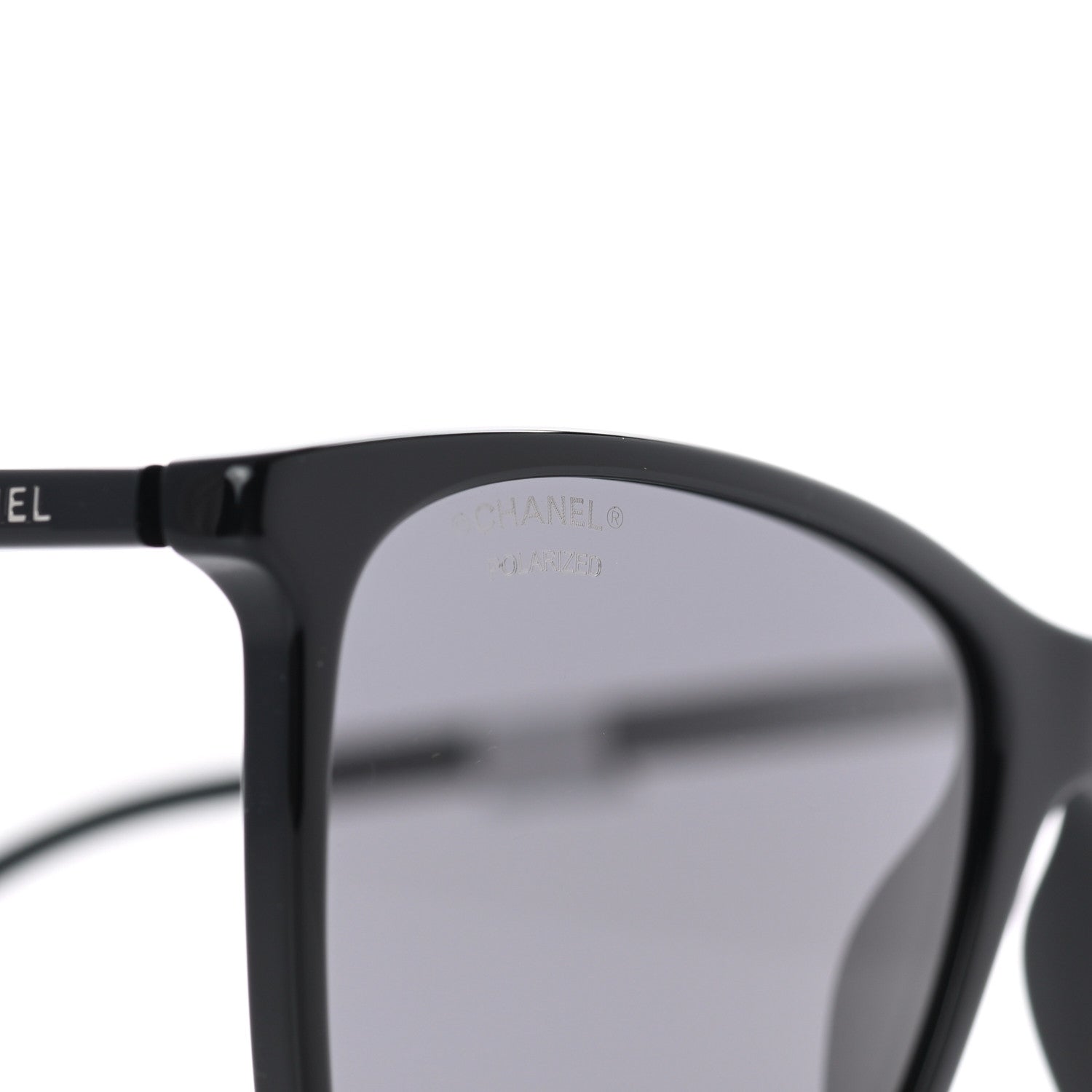 Chanel Acetate Polarized Square Sunglasses 5447 Black 7 of 8