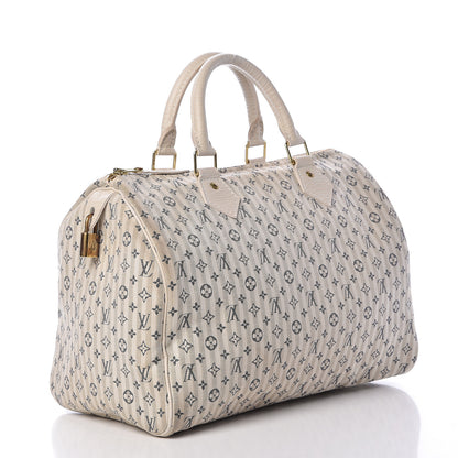 Louis Vuitton Mini Lin Croisette Speedy 30 Blue 3 of 14