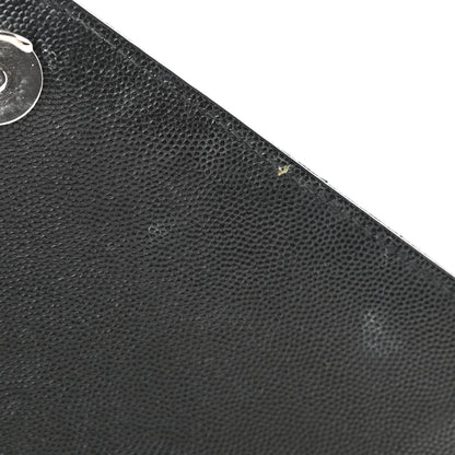 Saint Laurent Grain De Poudre Textured Mixed Matelasse Triquilt Medium Monogram Satchel Black 11 of 12