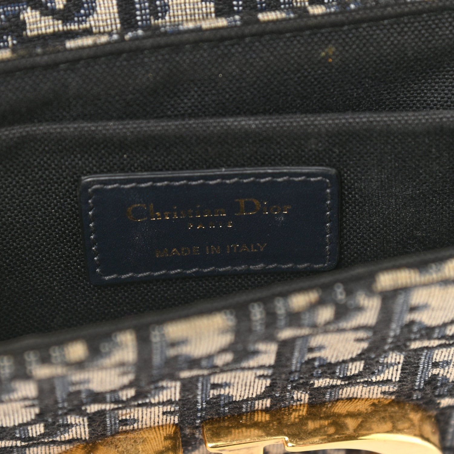 Christian Dior Oblique 30 Montaigne Box Bag Blue 5 of 7