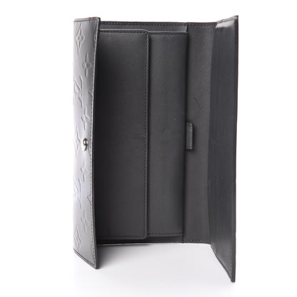 Louis Vuitton Mat Monogram Porte Tresor International Wallet Gris 5 of 8