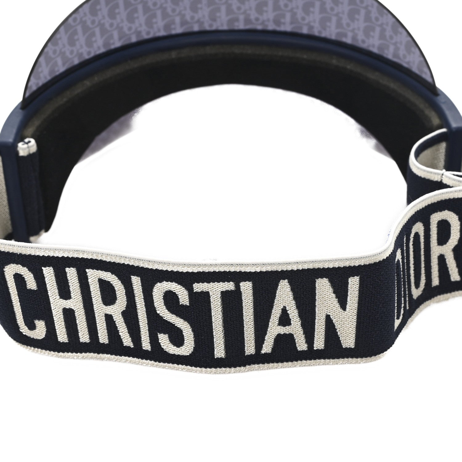 Christian Dior Oblique DiorClub V1U Sun Visor Blue 9 of 9