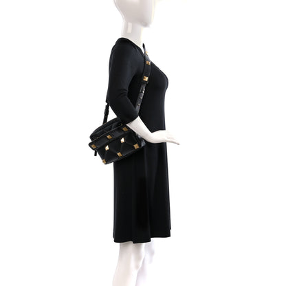 Valentino Garavani Nappa Roman Stud Crossbody Black 2 of 8