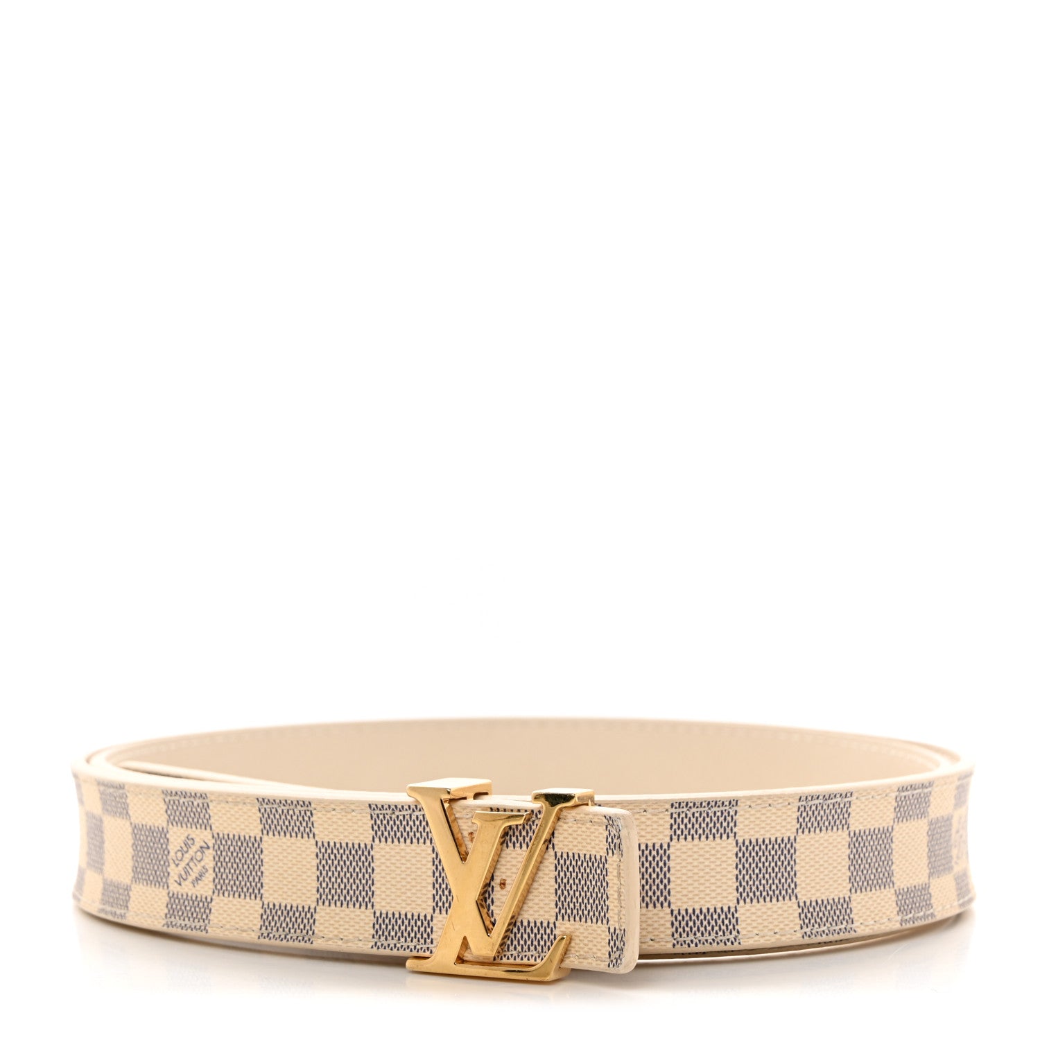 Louis Vuitton Damier Azur LV Initiales Belt 90 36 1 of 7