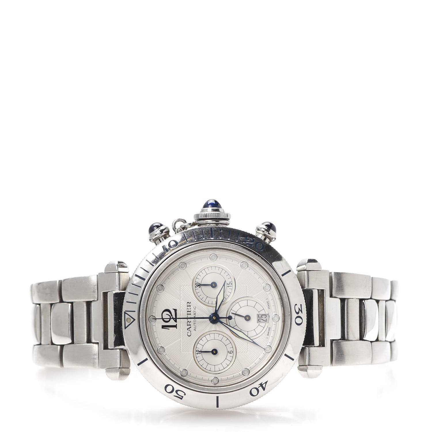 Cartier Stainless Steel 38mm Pasha C Chronograph Automatic Watch 3 of 6