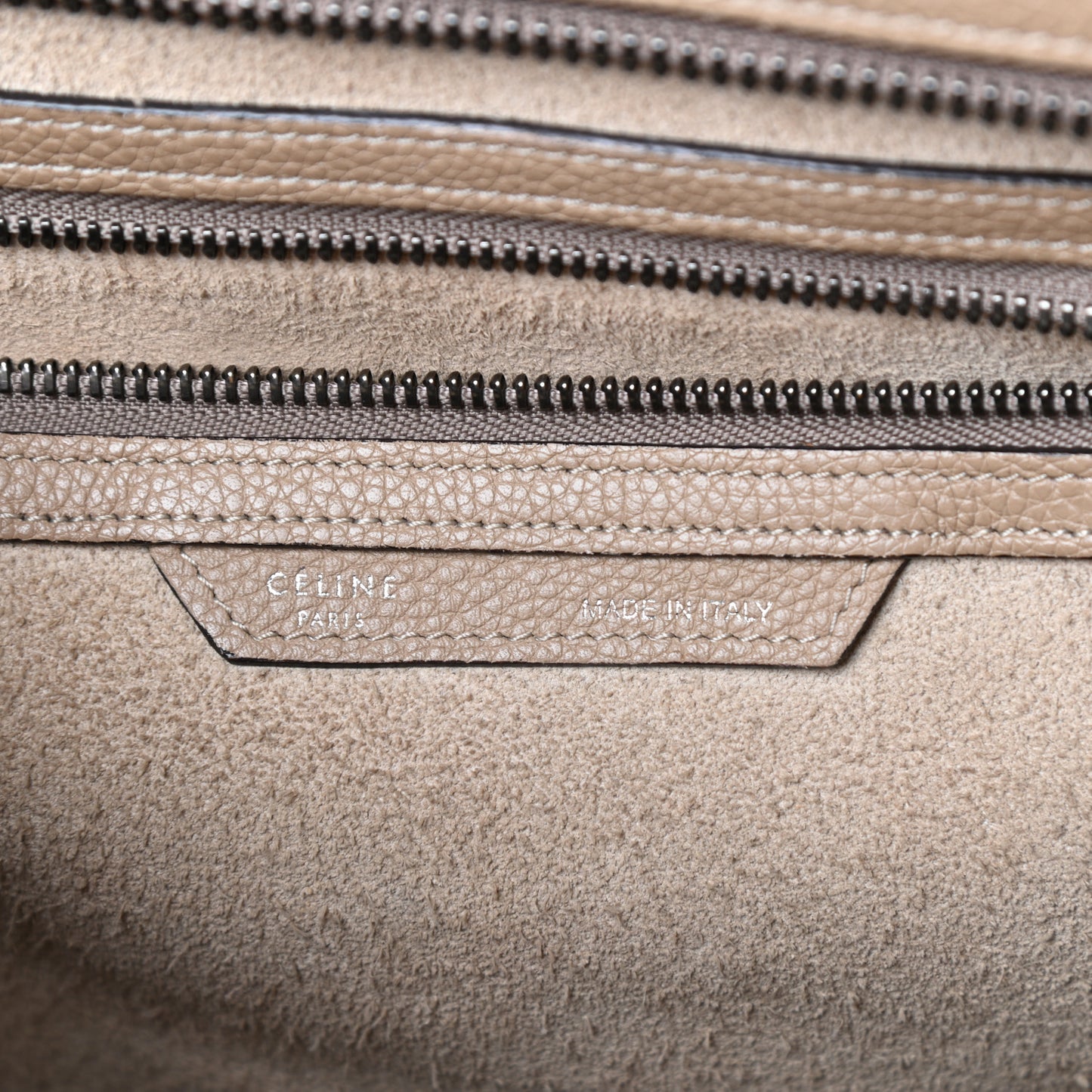 Drummed Calfskin Mini Luggage Dune
