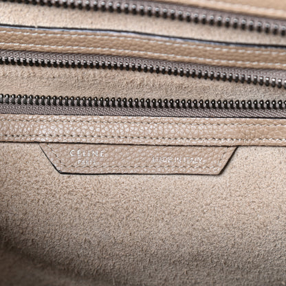 Celine Drummed Calfskin Mini Luggage Dune 6 of 10
