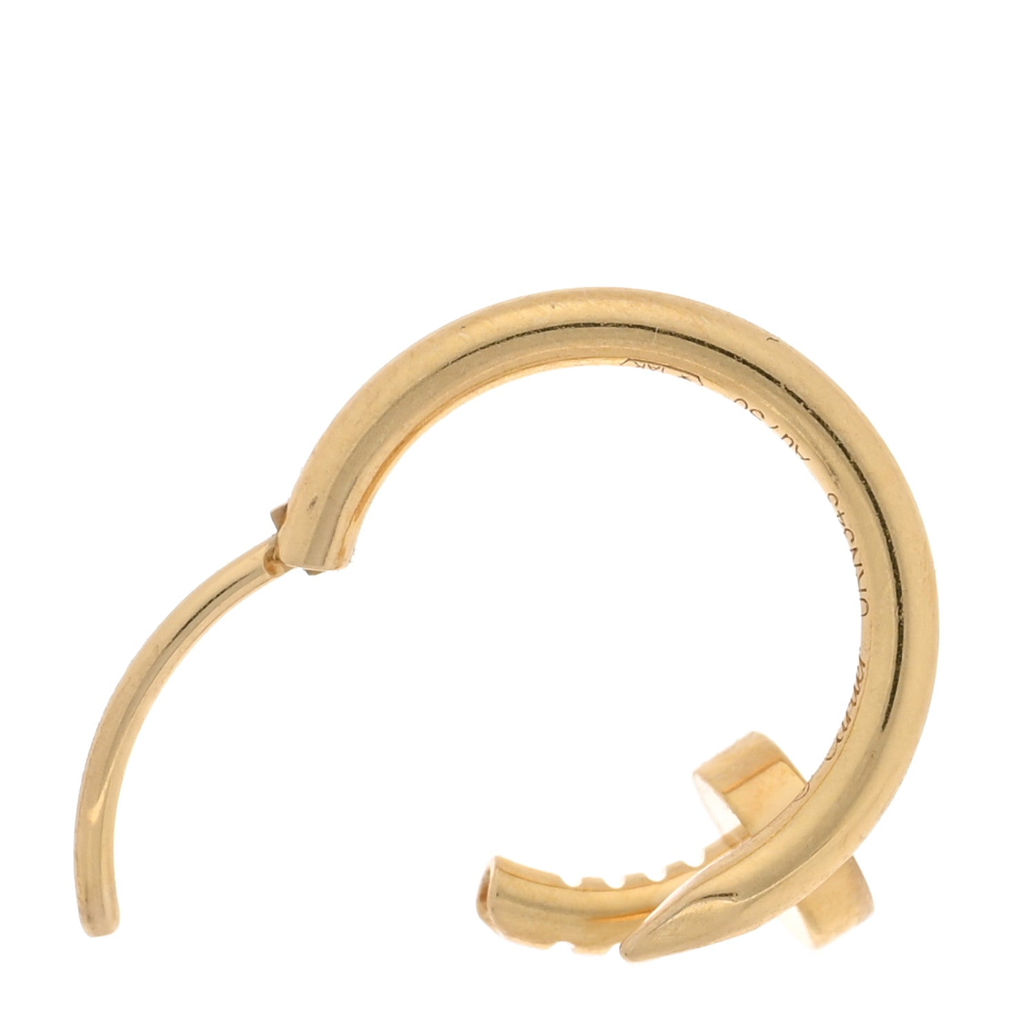 Cartier 18K Yellow Gold Juste Un Clou Single Hoop Earring 3 of 5