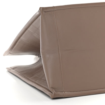 Christian Dior Calfskin Embossed Medium Book Tote Warm Taupe 7 of 9