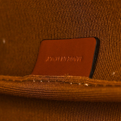 Celine Triomphe Canvas Calfskin Medium Bucket Bag Tan 7 of 10