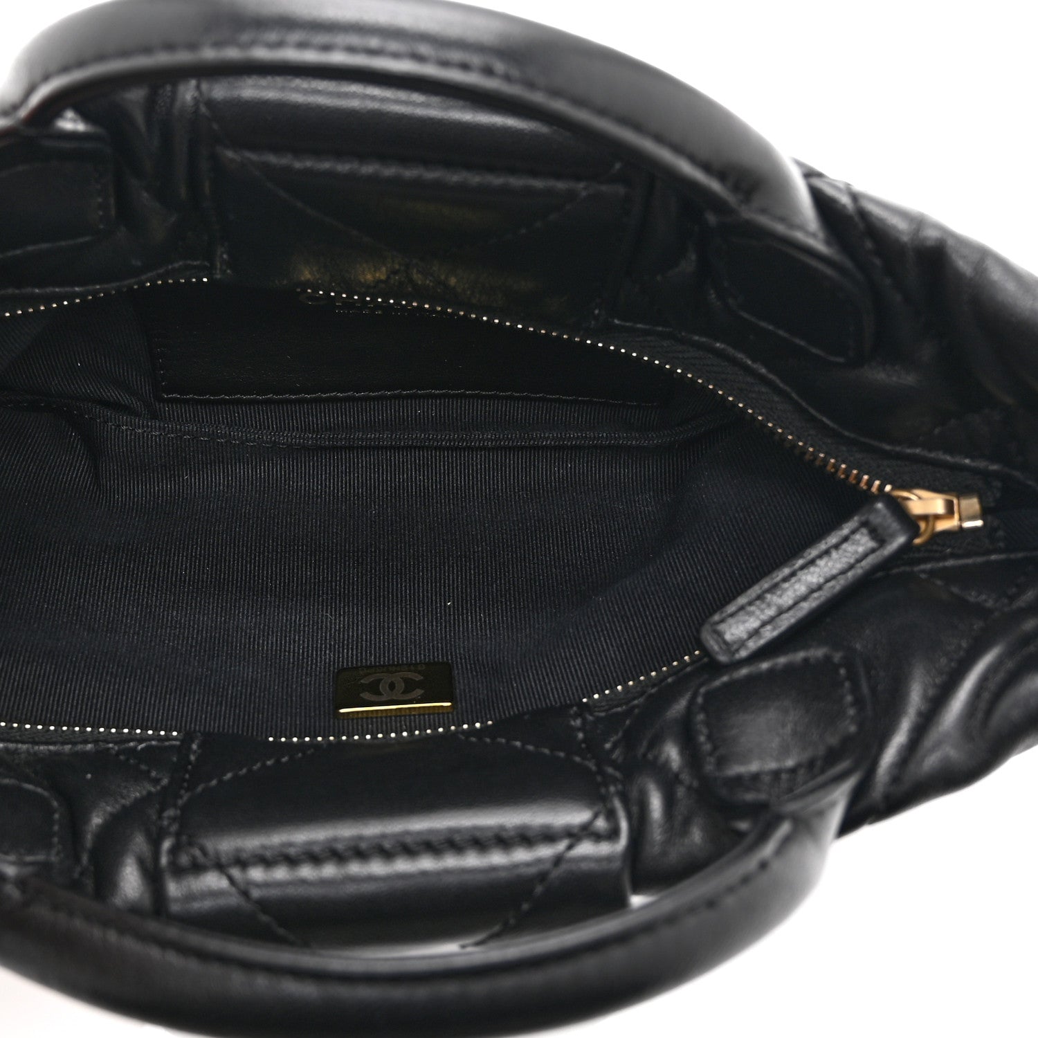 Chanel Lambskin Quilted Mini Bow Bag Black 5 of 10