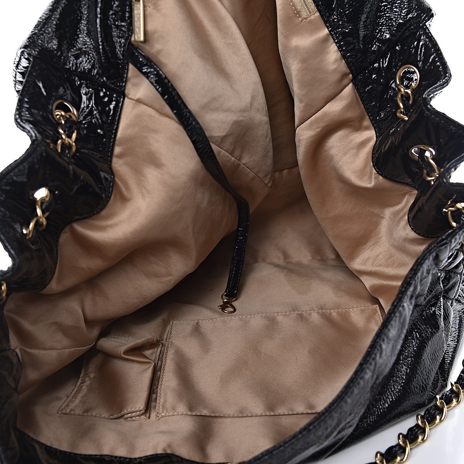 Chanel Vinyl XXL Rock and Chain Flap Black 5 of 12