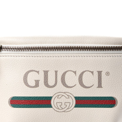 Gucci Grained Calfskin Small Logo Belt Bag White 10 of 10