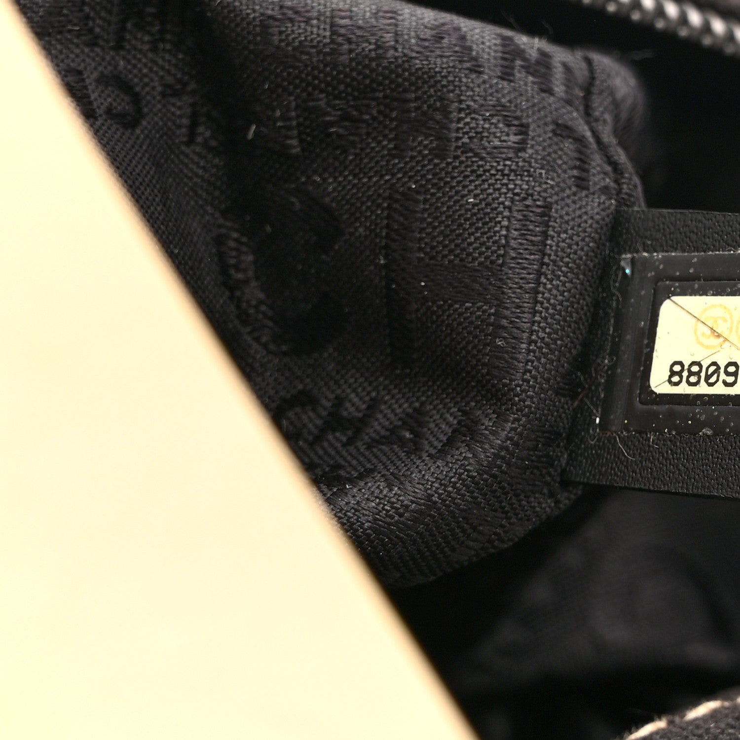 Chanel Canvas Square Stitched CC Boston Bag Black 8 of 11