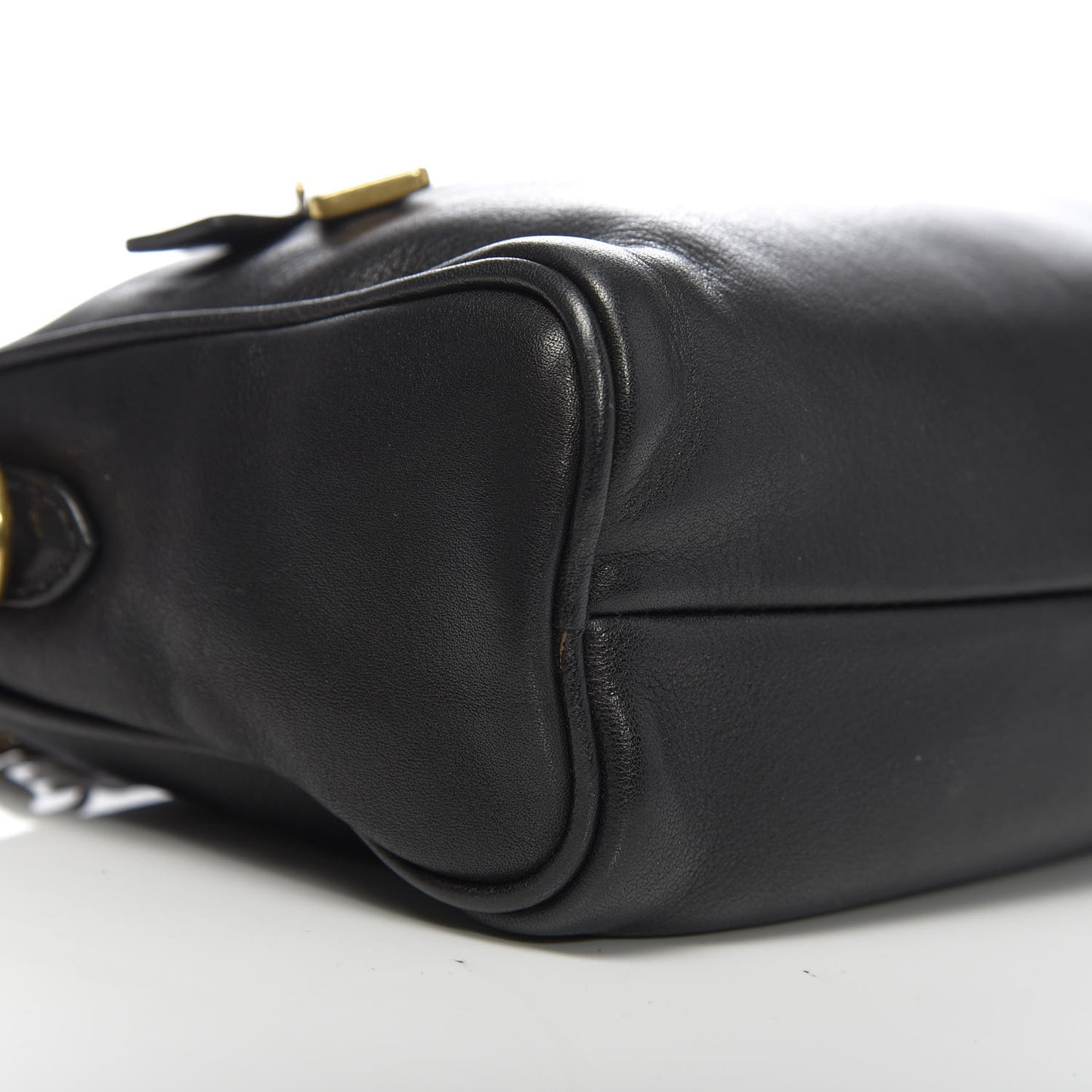 Soft Calf Chain Shoulder Bag Black