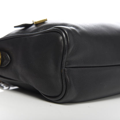 Prada Soft Calf Chain Shoulder Bag Black 7 of 9
