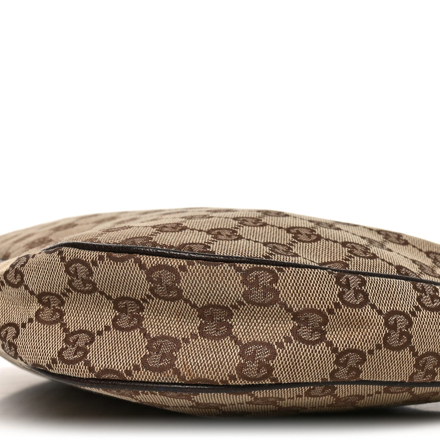 Gucci Monogram Medium Half Moon Hobo Dark Brown 10 of 10
